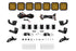 SS5 7-Pod CrossLink Mounting Kit for Prinsu/Sherpa Roof Racks, Sport Yellow Driving Diode Dynamics